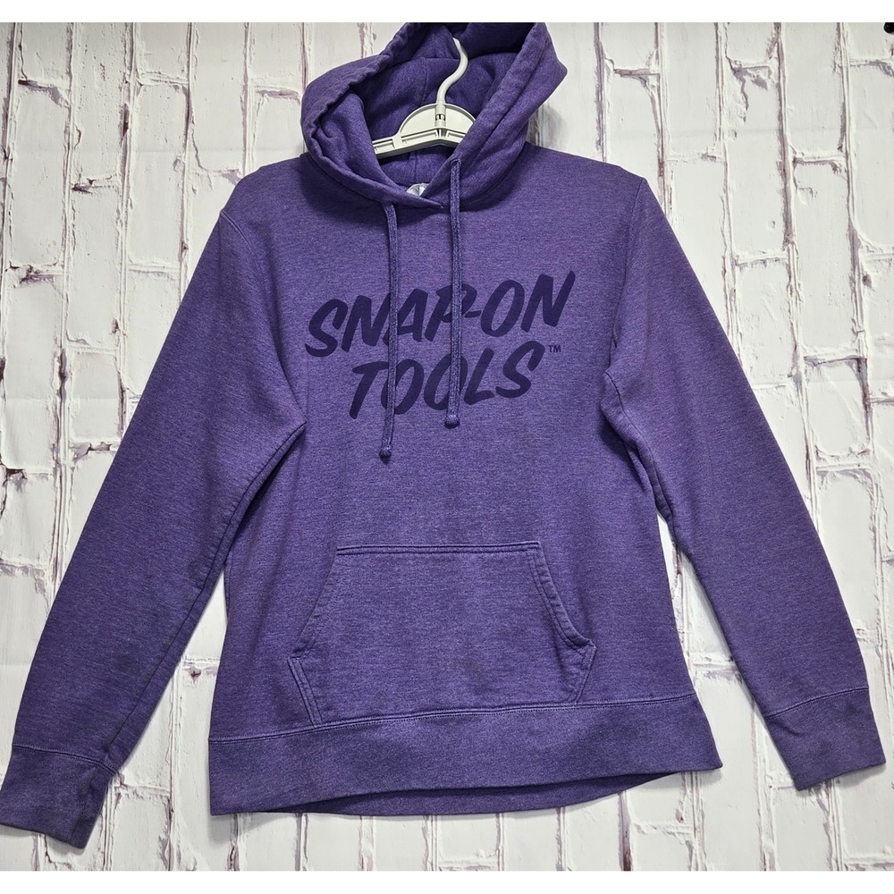 Snap-On Tools Purple Heather Graphic Hoodie Women Medium Port & Company Pullover